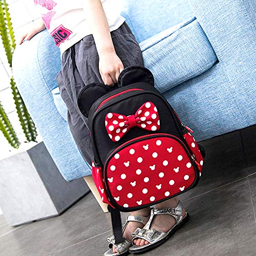 Voikukka Cute Little Girls Backpack Waterproof Small Kids Backpacks Daypack for Toddler Girl Bakcpack Travel Bag Baby Preschool Bakcpack Rucksack Children Mini Mouse Bakcpack