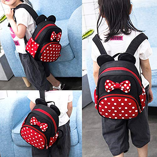 Voikukka Cute Little Girls Backpack Waterproof Small Kids Backpacks Daypack for Toddler Girl Bakcpack Travel Bag Baby Preschool Bakcpack Rucksack Children Mini Mouse Bakcpack