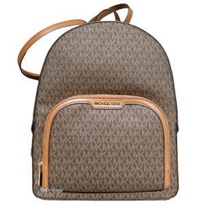 michael kors jaycee logo backpack (brown)