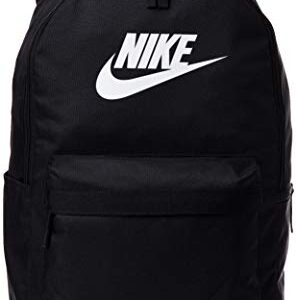 NIKE Heritage Backpack 2.0, Black/Black/White, Misc