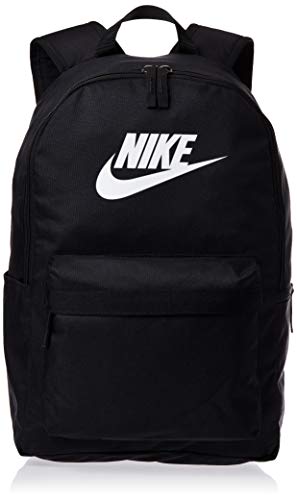 NIKE Heritage Backpack 2.0, Black/Black/White, Misc