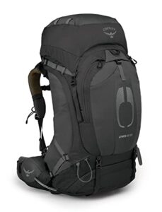 osprey atmos ag 65 men’s backpacking backpack, black, small/medium
