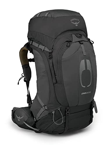 Osprey Atmos AG 65 Men's Backpacking Backpack, Black, Small/Medium