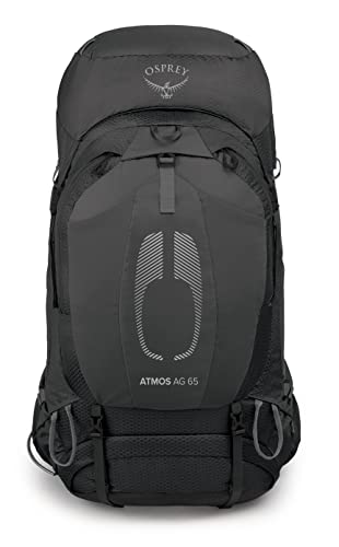 Osprey Atmos AG 65 Men's Backpacking Backpack, Black, Small/Medium