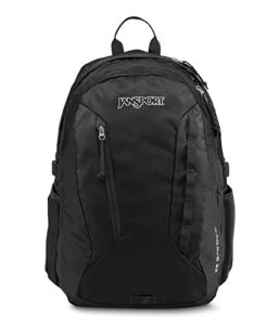 jansport agave hiking backpack – 32 liter daypack with universal 3l hydration system or 15 inch laptop sleeve, black