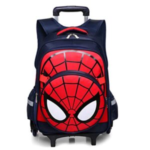 gloomall cartoon six wheels trolley case school bags boy oxford cloth vacation backpack