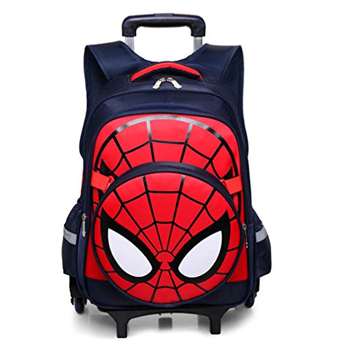 GLOOMALL Cartoon Six Wheels Trolley Case School Bags Boy Oxford Cloth Vacation Backpack