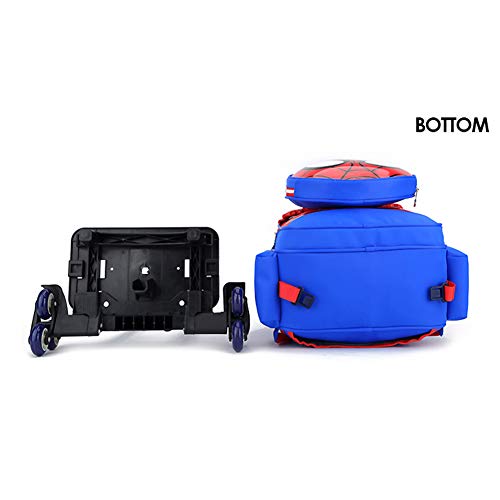 GLOOMALL Cartoon Six Wheels Trolley Case School Bags Boy Oxford Cloth Vacation Backpack