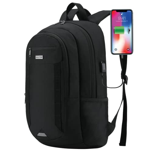 MAXTOP Laptop Backpack Business Computer Backpacks with USB Charging Port College School Bookbag Fits Laptop up to 16 inch