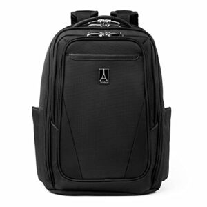 travelpro maxlite lightweight laptop backpack, fits up to 15 inch laptop and 11 inch tablet, water resistant, men and women, work, school, travel, black, 18-inch