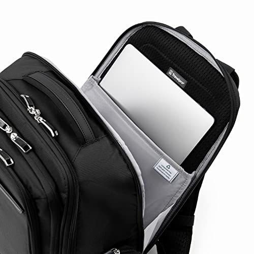 Travelpro Maxlite Lightweight Laptop Backpack, Fits up to 15 Inch Laptop and 11 Inch Tablet, Water Resistant, Men and Women, Work, School, Travel, Black, 18-Inch