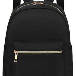 Mini Backpack Girls Womens Fashion Small Backpack Purse Mini Bookbag for Teens Adult Kids School Travel Daypack Black