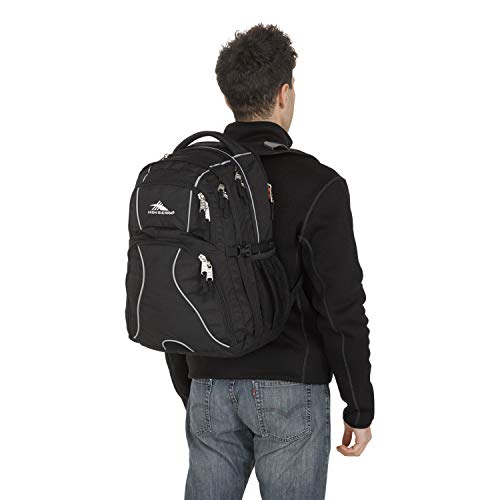 High Sierra Swerve Laptop Backpack, Black, One Size