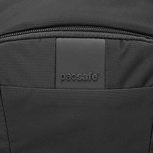 Pacsafe Metrosafe LS450 25 Liter Anti Theft Laptop Backpack - with Padded 15" Laptop Sleeve, Adjustable Shoulder Straps, Patented Security Technology (Black)