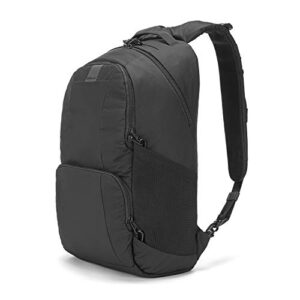 Pacsafe Metrosafe LS450 25 Liter Anti Theft Laptop Backpack - with Padded 15" Laptop Sleeve, Adjustable Shoulder Straps, Patented Security Technology (Black)