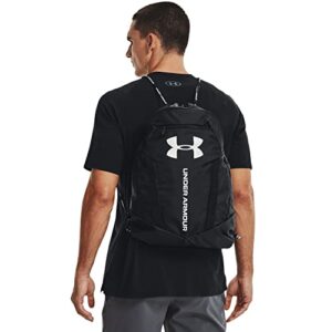 Under Armour Adult Undeniable Sackpack , Black/Black/Metallic Silver