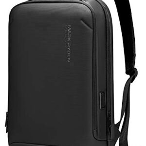 MARK RYDEN Slim Laptop Backpack for Men, High Tech Backpack with Scratch Resistant Shell and USB Charging Port, Waterproof Business Backpack Ideal for Working, Commuting, Daily