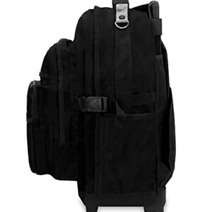 Everest Deluxe Wheeled Backpack, Black, One Size