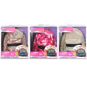 real littles – micro backpack – 3 pack with 18 stationary surprises inside! – styles may vary