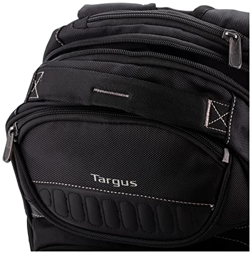 Targus Legend IQ Backpack Laptop bag for Business Professional and College Student with Durable Material, Pockets Throughout, Headphone Cord Pocket, TrolleyStrap, Fits 16-Inch Laptop, Black (TSB705US)