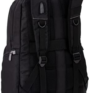 Targus Legend IQ Backpack Laptop bag for Business Professional and College Student with Durable Material, Pockets Throughout, Headphone Cord Pocket, TrolleyStrap, Fits 16-Inch Laptop, Black (TSB705US)