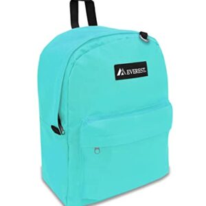 Everest Classic Backpack, Aqua Blue, One Size