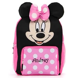 dibsies personalized licensed character backpack – 16 inch (minnie mouse)