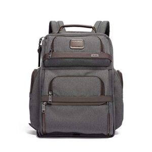 TUMI Alpha 3 Brief Pack - 15-Inch Laptop Backpack with Padded Adjustable Straps - Stores Laptop, Tablet & More - Anthracite