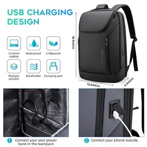 Business Smart Backpack Waterproof fit 15.6 Inch Laptop Backpack with USB Charging Port,Travel Durable Backpack