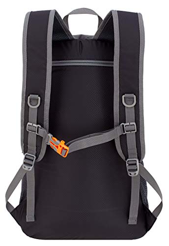 Venture Pal 40L Lightweight Packable Travel Hiking Backpack Daypack-Black