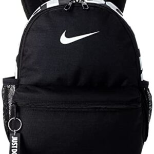 Nike Brasilia "just Do It" Backpack (mini), Black/Black/(Glossy White), Misc