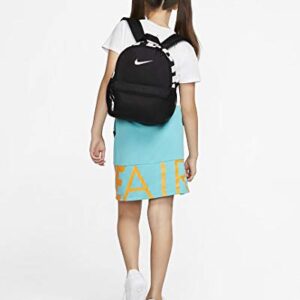 Nike Brasilia "just Do It" Backpack (mini), Black/Black/(Glossy White), Misc