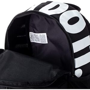 Nike Brasilia "just Do It" Backpack (mini), Black/Black/(Glossy White), Misc