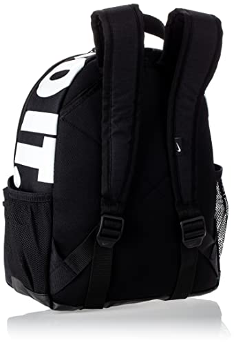 Nike Brasilia "just Do It" Backpack (mini), Black/Black/(Glossy White), Misc