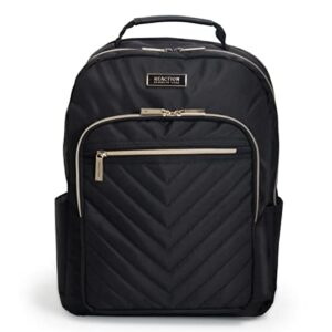 kenneth cole reaction women’s chelsea 15″ laptop bag computer bookbag for work, school, college, nurse, travel daypack purse backpack, black