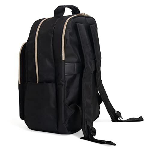 Kenneth Cole Reaction Women's Chelsea 15" Laptop Bag Computer Bookbag for Work, School, College, Nurse, Travel Daypack Purse Backpack, Black