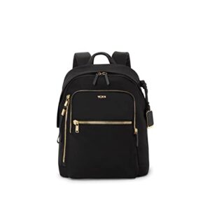 tumi voyageur halsey backpack – black/gold