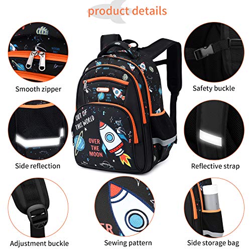 Kids Backpack for Boys Elementary Kindergarten Preschool School Bag 16 inch Multifunctional Cute Large Capacity