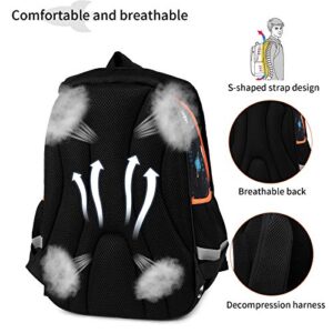 Kids Backpack for Boys Elementary Kindergarten Preschool School Bag 16 inch Multifunctional Cute Large Capacity