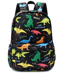 abshoo little kids backpacks for boys and girls preschool backpack with chest strap (colorful dinosaur)