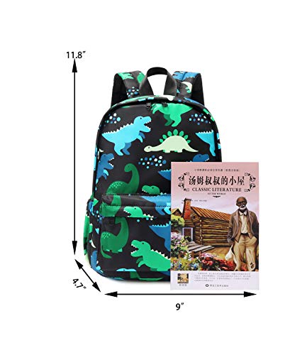 Abshoo Little Kids Backpacks for Boys and Girls Preschool Backpack With Chest Strap (Colorful Dinosaur)