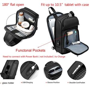 TUCUXY Sling Backpack for Men Cross Body Shoulder Bag with USB Waterproof Lightweight 10.5 Inch