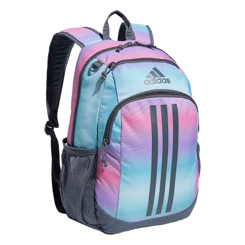 adidas Back to School BTS Creator Backpack, Gradient Rose Tone Pink/Onix Grey, One Size