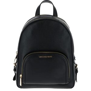 michael kors jaycee backpack black medium leather, black