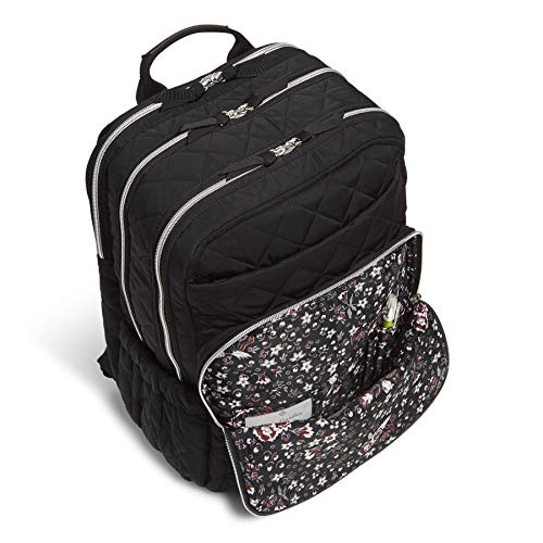 Vera Bradley Women's Performance Twill XL Campus Backpack, Black, One Size