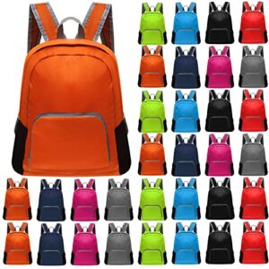 48 pcs back packs in bulk for kids classic bookbags 17 inch colorful basic back packs school supply kits for boys girls (8 assorted colors)