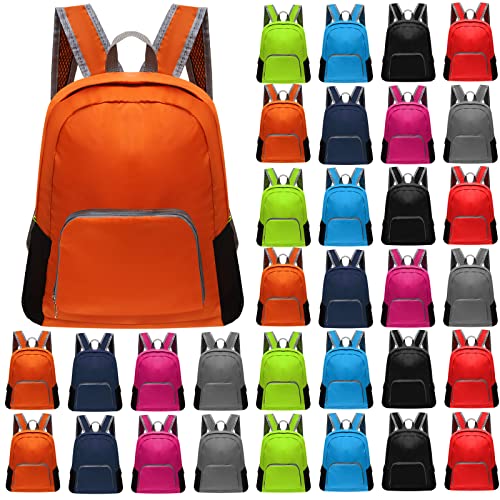 48 Pcs Back Packs in Bulk for Kids Classic Bookbags 17 Inch Colorful Basic Back Packs School Supply Kits for Boys Girls (8 Assorted Colors)