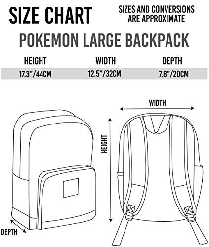 Pokemon Backpack Gamer Bag with Adjustable Straps One Size