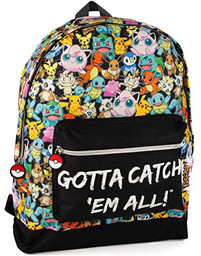 Pokemon Backpack Gamer Bag with Adjustable Straps One Size