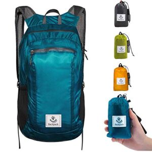 4monster hiking daypack,water resistant lightweight packable backpack for travel camping outdoor (blue, 24l)